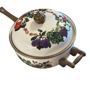Tabletops Unlimited Kensington Garden Vitroceramic Sauce‎ Pan with Lid